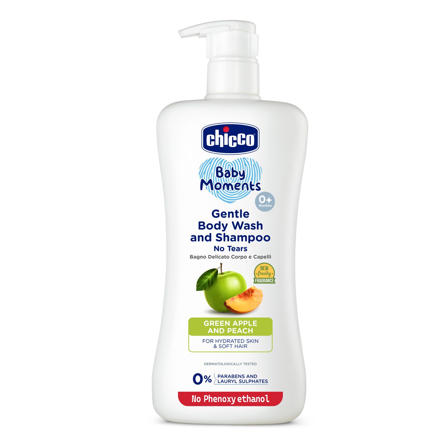 Gentle Bodywash & Shampoo Green Apple (500ml)-500ml